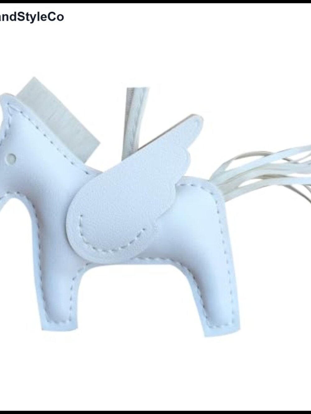 PU Leather Horse Bag Charm Keychain Purse Accessory Gift